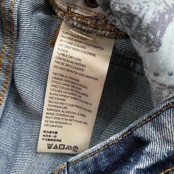 Anthropologie Jeans Women’s 27 Pilcro High-Rise Embroidered Slim Straight Jeans - Picture 8 of 12